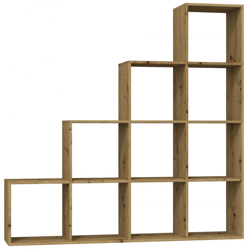 Topeshop STEP ARTISAN 4X4 viesistabas grāmatu skapis