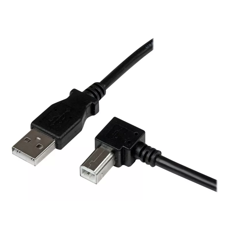 StarTech.com 3m USB 2.0 A uz leņķveida B kabelis - vīr./vīr., 3 m, USB A, USB B, USB 2.0, melns
