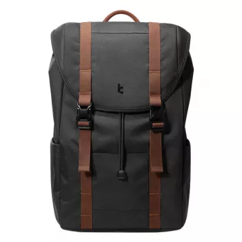 Klēpjdatora mugursoma Tomtoc VintPack-TA1, 22 L ietilpība, piemērota līdz 15,6 collām (melna)