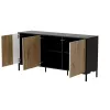 Kumode cama meble MERCI 151 x 40 x 74 cm — melna / artisan ozols, skaidu plātne