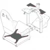 Skaļruņu stiprinājums RaceRoom 75105090 Logitech Z323, melns
