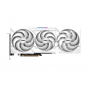 Grafikas karte Sapphire Radeon RX 9070 XT — 16 GB GDDR6, PCIe 5.0, 256-bit, 320 mm, 3 slotu, balta