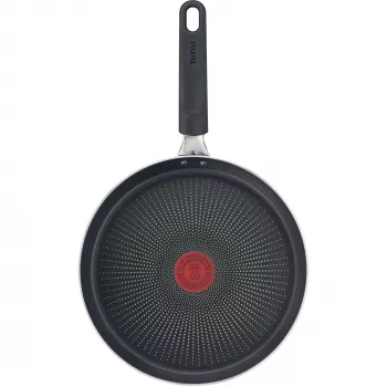 Pankūku panna Tefal Resist Intense D52210 apaļa 25 cm melna sarkana