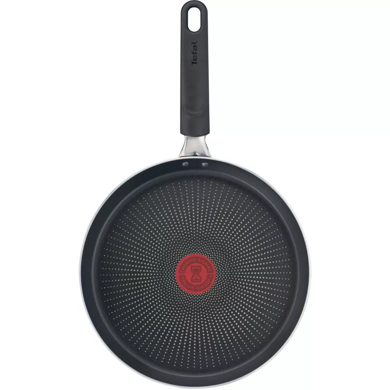 Pankūku panna Tefal Resist Intense D52210 apaļa 25 cm melna sarkana
