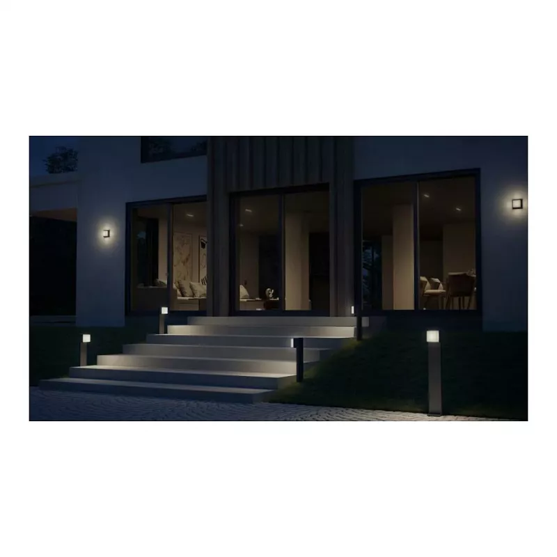 Āra sienas gaismeklis Steinel L 845 SC, nemaināms LED 9 W, antracīta krāsā, alumīnijs/plastmasa, 160°/5 m