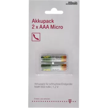 Uzlādējama baterija Telekom AAA 1.2V 850mAh, niķeļa-metāla hidrīda