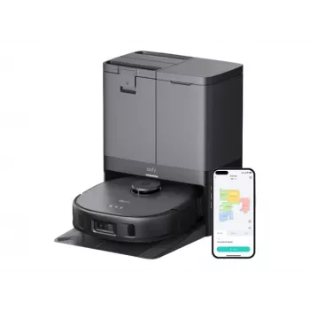 Anker Eufy | Robotu putekļsūcējs | X10 Pro Omni | Slapjā&Sausā tīrīšana | Darbības laiks (maks.) 180 min | 5200 mAh | Putekļu tvertnes tilpums 2,5 L | 8000 Pa | Melns