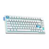 Mehāniskā stila Bluetooth tastatūra Onikuma MT706 balta — bezvadu Bluetooth savienojums, kompakts izkārtojums