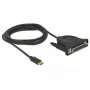 Paralēlais kabelis DeLOCK 62980 Melns 1,8 m