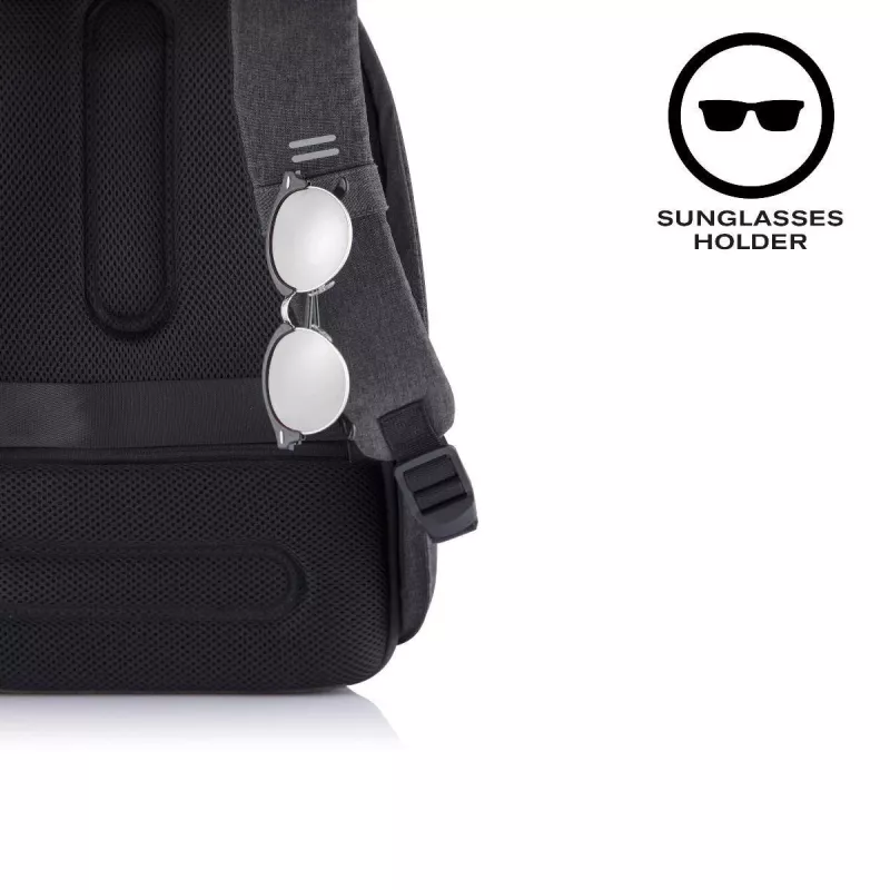 Mugursoma XDDESIGN Bobby Hero Small, pretaizdzīšanas, 11,5 L, planšetdators līdz 12,9 collām, PET/putas, melna