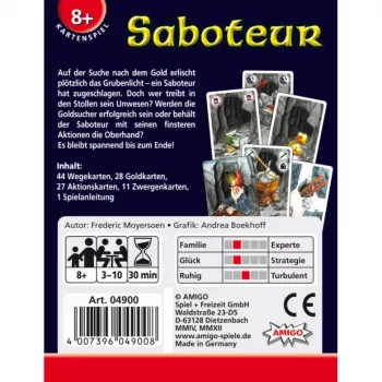 Amigo 04900 galda spēle Saboteur 30 min.