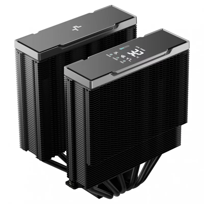 Gaisa dzesētājs DeepCool AK620 G2 Digital NYX, 120 mm ventilators, maks. gaisa spiediens 2.78 mmH2O, 144×127×159 mm, melns