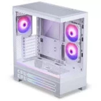 PHANTEKS XT View Matrix PC-Enclosure, Midi-Tower, E-ATX, Tempered Glass, Matrix LED - Balts (PH-XT523VM1_DWT01)