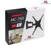 Maclean Mc-743 - Vesa monitora/TV stiprinājums, 13-50 melns, 30 kg