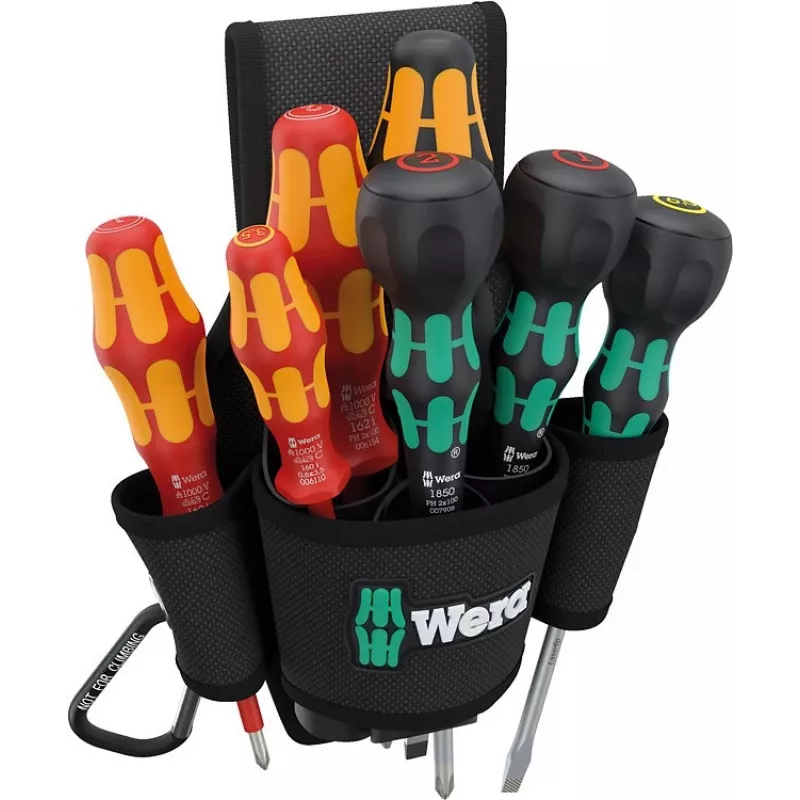Taisno skrūvgriežu komplekts Wera 9621 8 gab. 240 mm x 70 mm