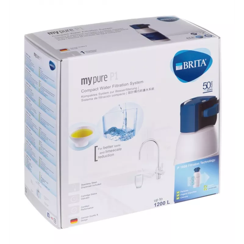 Brita Mypure P1+grifo 1 Via Compact Ūdens Filtrēšanas Sistēma