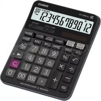 Casio DJ-120D Plus - galda kalkulators - 12 cipari - saules panelis, baterija (DJ-120DPLUS)