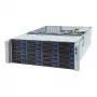 4U statīvu serveris GIGABYTE S453-S70-AAV1 — divu ligzdu LGA4677, DDR5, 16 DIMM, 38× 2,5 collu/M.2, 1600 W lieka barošanas bloka (80 PLUS Titanium)