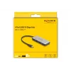 DeLOCK 64261 USB 3.2 Gen 1 Type-C centrmezgls 10000 Mbit/s Melns Pelēks