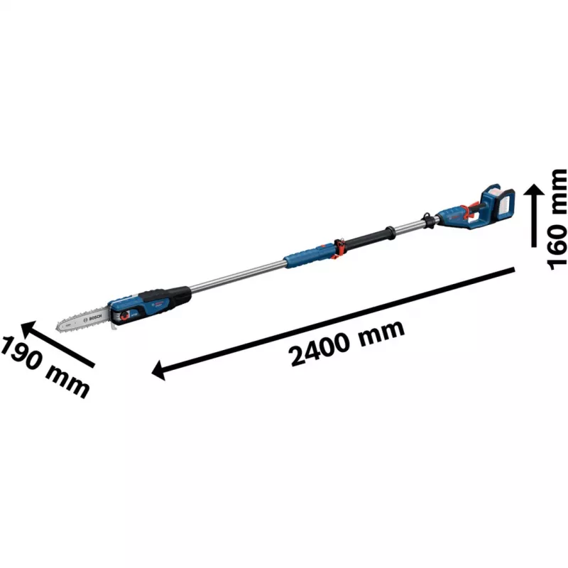 Stieņa zāģis Bosch GKE 18V-25 TP — 25 cm griešanas garums, bezvada 18V (06008D6000)