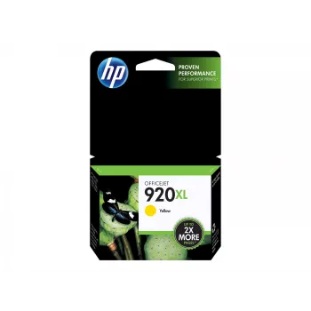 HP 920XL augstas ražības dzeltenā oriģinālā tintes kasetne, dzeltena, 1 gab., 700 lappuses