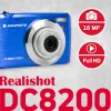 Agfa Photo DC8200 Zils + Maciņš + SD karte 16GB