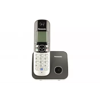 Panasonic KX-TG6811 DECT telefons ar zvanītāja ID, melns