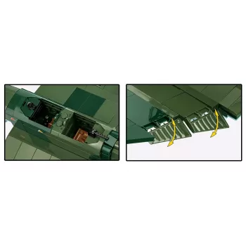 Konstrukciju komplekts Cobi Blocks Junkers JU 87G-2 Stuka 571 gab. modeļa komplekts
