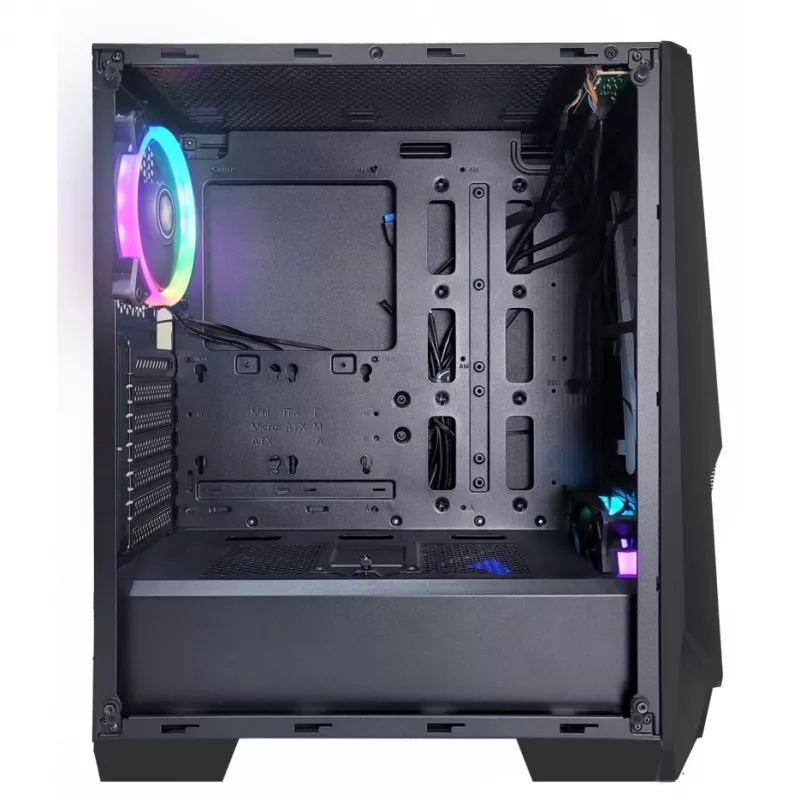 Xilence Xilent Blast X505.ARGB Gaming PC korpuss, RGB ATX Midi tornis, melns (XG141)