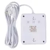 Strāvas sadalītājs MACLEAN MCE388 W — 2 rozetes, 3×USB, 110–240V, 2500W, 3 m kabelis, balts