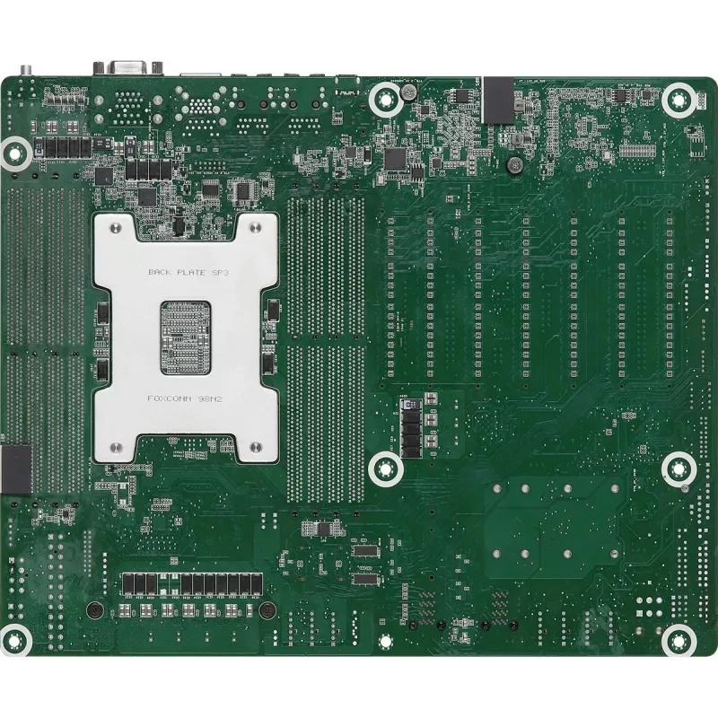 Mātesplate ASRock ROMED8-2T ATX priekš AMD EPYC LGA 4094, 8× DDR4 DIMM, astoņu kanālu, 2× M.2, 8× SATA III, 10GbE, 3× RJ‑45