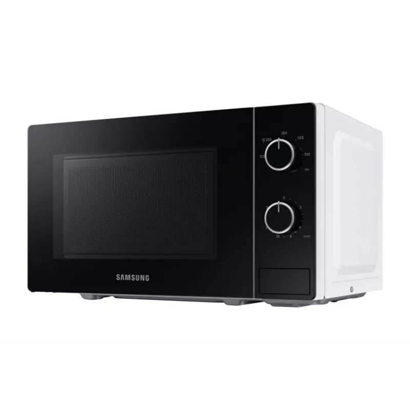 Solo mikroviļņu krāsns Samsung MS20A3010AH, galda novietojums, 20 L ietilpība, 700 W, rotējoša vadība, melna