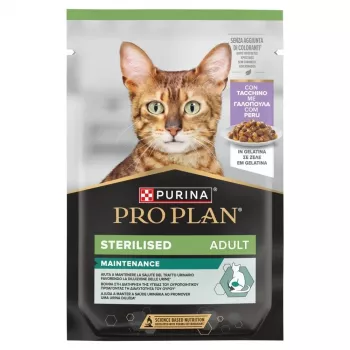 PURINA Pro Plan Sterilised Adult Maintenance Turkey in jelly - mitrā kaķu barība - 85g