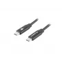 LANBERG USB-C–USB-C kabelis CA-CMCM-40CU-0018-BK — USB 2.0, 1,8 m, melns