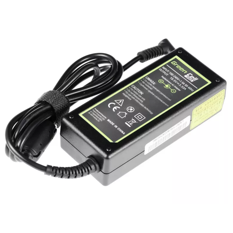 Green Cell AD49P barošanas adapteris/invertors iekštelpām 65 W Melns