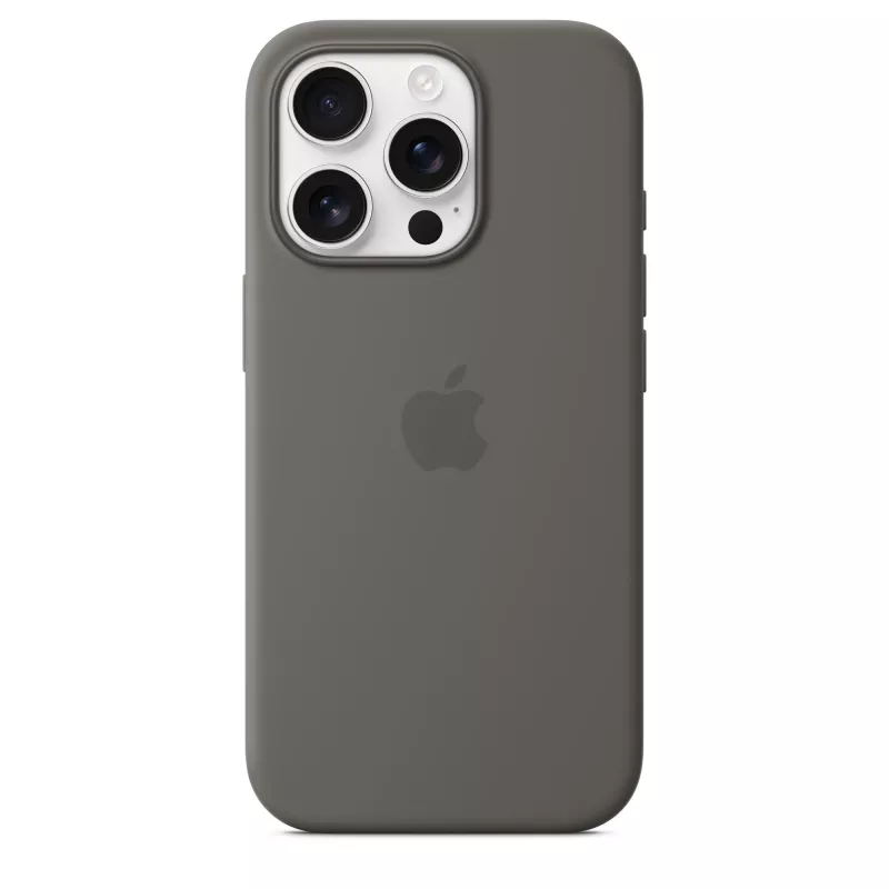 Apple iPhone 16 Pro silikona maciņš ar MagSafe - akmens pelēks