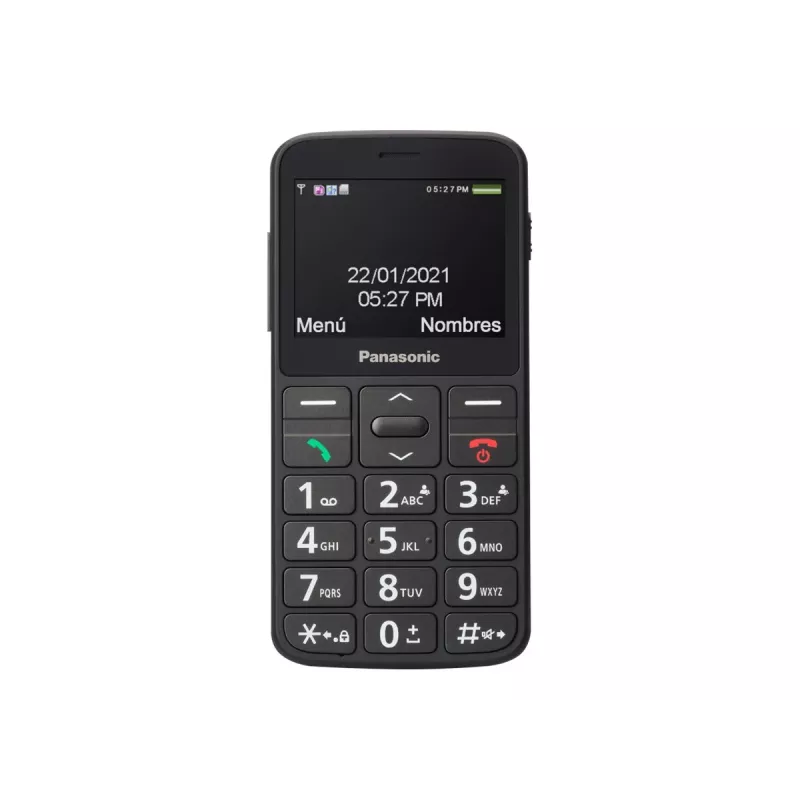Mobilais tālrunis Panasonic KX-TU160 — 2,4 collu TFT, viena SIM, 2G, 320×240, Bluetooth, USB-C, 0,3 MP kamera, melns