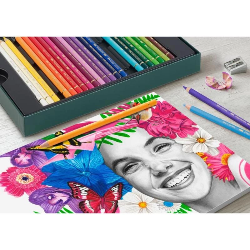 Eļļas bāzes zīmuļu completes Faber-Castell Polychromos & Pitt Graphite Matt, 38 gab., Daudzkrāsains
