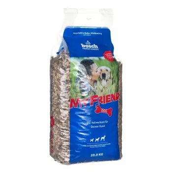 Sausā suņu barība Bosch MY FRIEND, mājputnu gaļa, 20 kg maiss, pieaugušiem vidēja izmēra suņiem (11–25 kg), olbaltumvielas 20%, tauki 7%