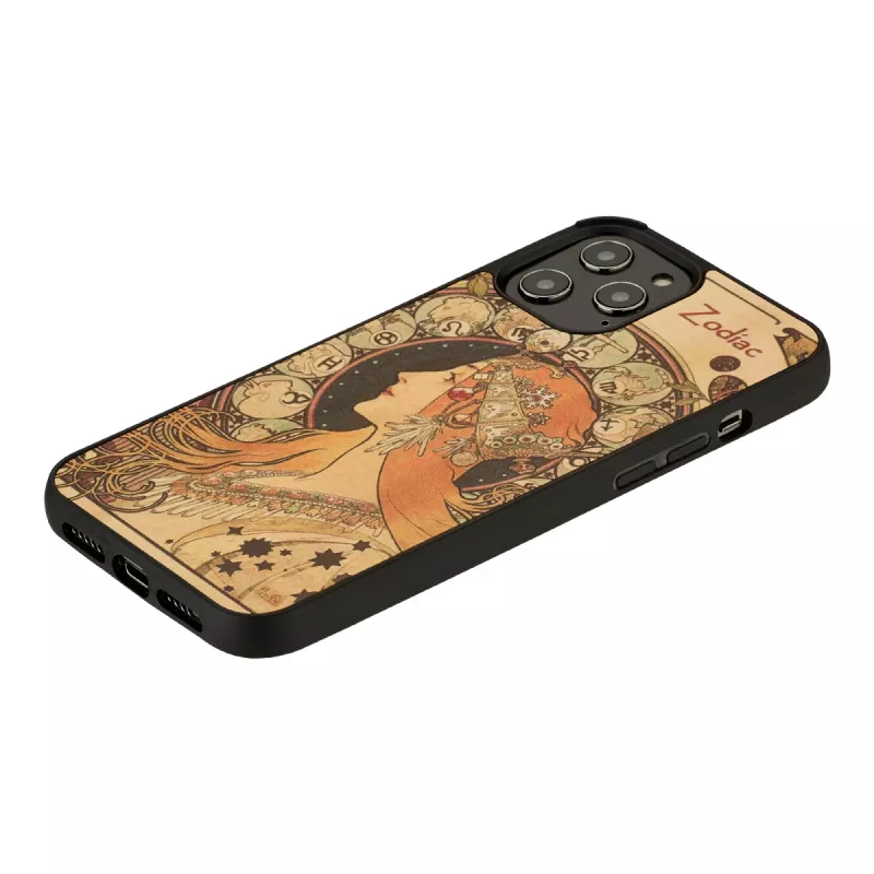 Telefona maciņš man and wood iPhone 12 Pro Max — zodiac Melns