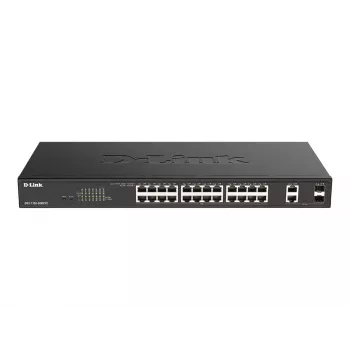 D-Link DGS-1100-26MPV2/E tīkla komutators Pārvaldāms L2 Gigabit Ethernet (10/100/1000) Power over Ethernet (PoE) Melns