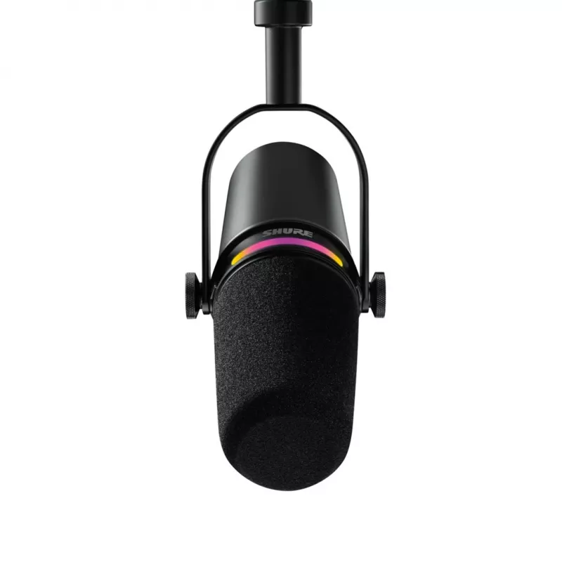 Shure MV7+-K-BNDL - pults/vokālais mikrofons ar XLR/USB-C savienotāju, melns + galda statīvs GATOR