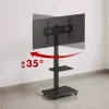 TV statīvs ergo office ER-304 B, maksimālā slodze 50 kg, VESA 600x400