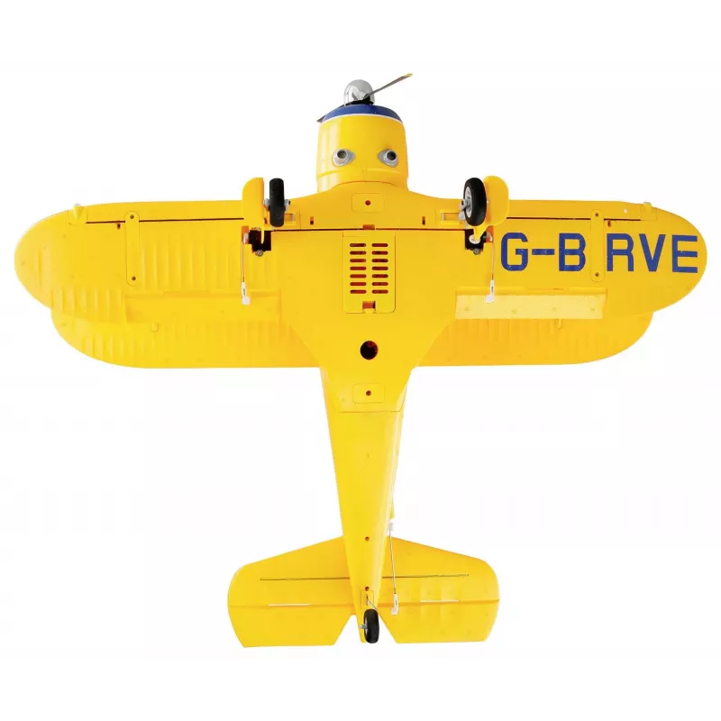 RC lidmašīna Amewi AMXFlight Beech D17s 3D/6G RTF — dzeltena, lidošanai gatavs modelis