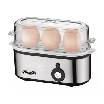 Mesko MS 4485 olu vārītājs 3 olas 210 W Melns,Sudrabs,Caurspīdīgs