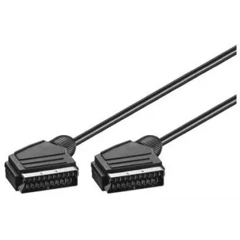 Tecline 1,5 m Scart - Scart SCART kabelis SCART (21 kontaktu) Melns