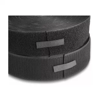 DeLOCK izturīga āķīšu un cilpu lente 25m x 50mm melna