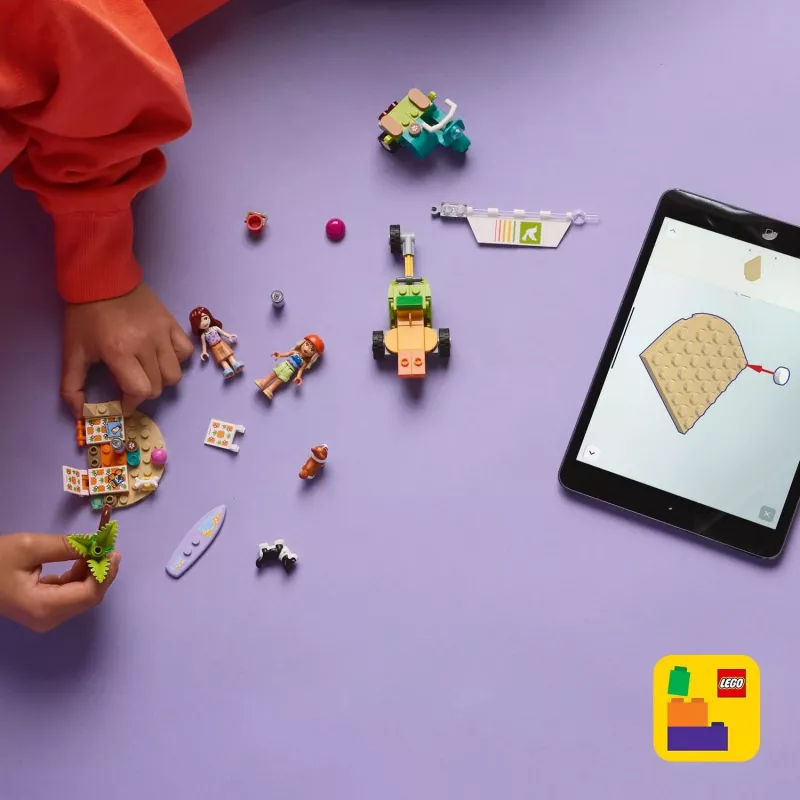 LEGO FRIENDS 42641 Piedzīvojumi ar sērfotājiem suņiem un skrejriteni