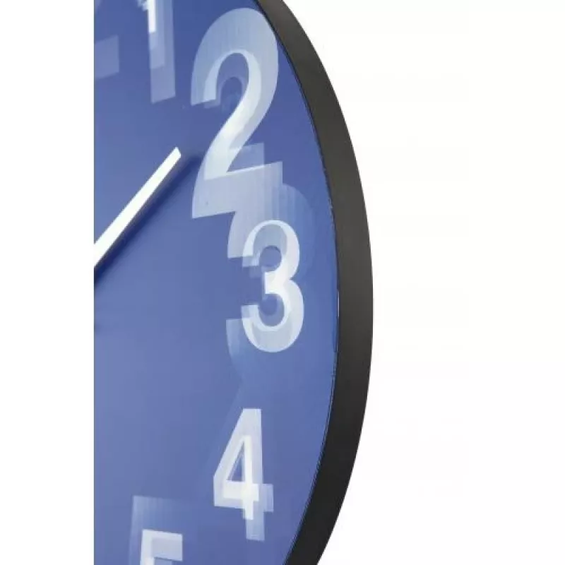 NeXtime pulkstenis 3077bl 3D, Ø39,5 cm, sienas, zils/balts