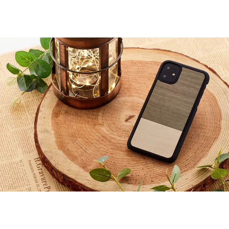 man and wood viedtālruņa maciņš iPhone 11 — melns, aizsargapvalks